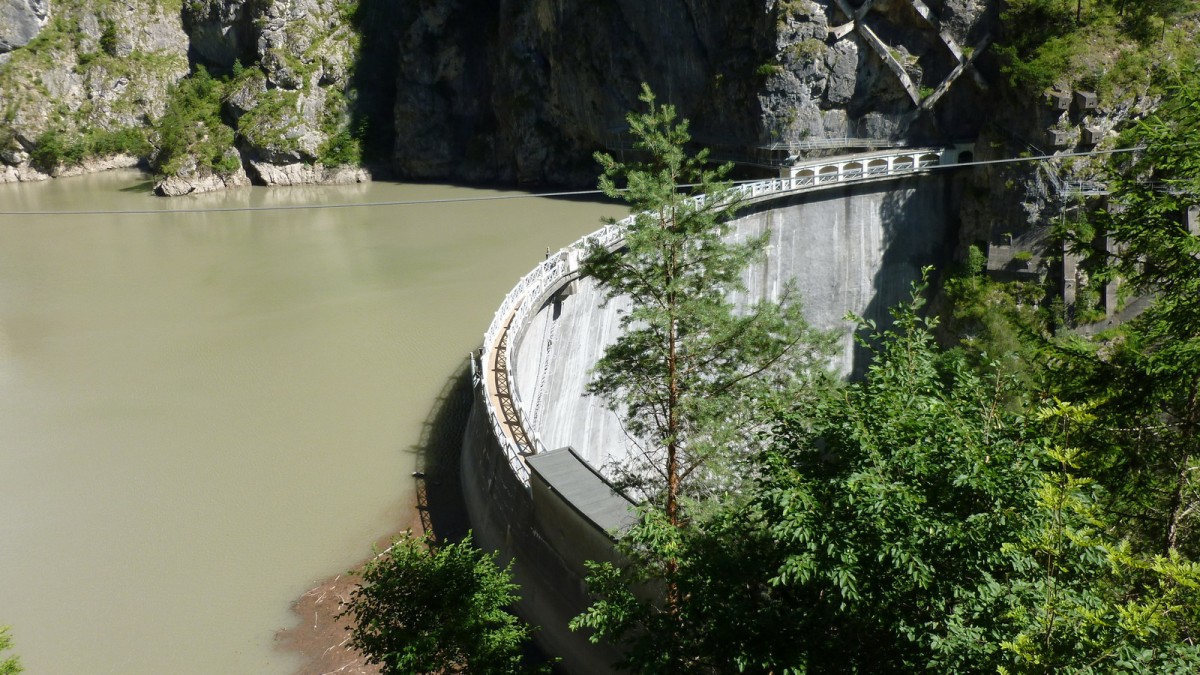 Alpesi vízerőmű gátja
